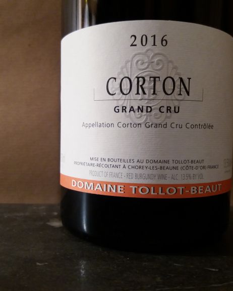 Corton 2016 Tollot beaut