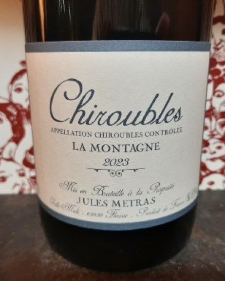 Chiroubles montagne 2023 Metras jules
