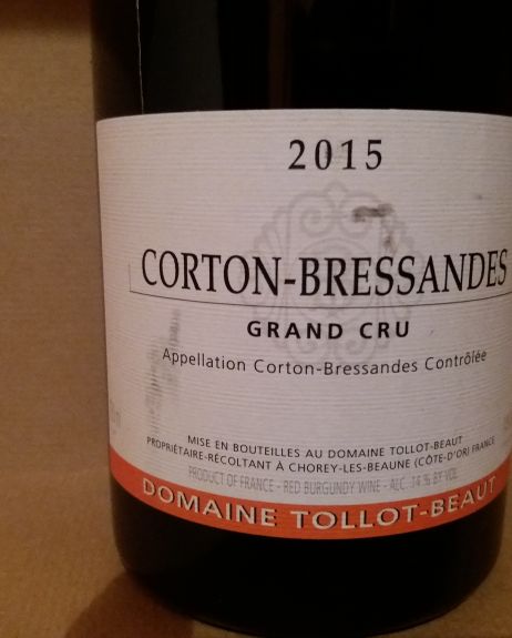 Corton Bressandes 2015 Tollot Beaut 